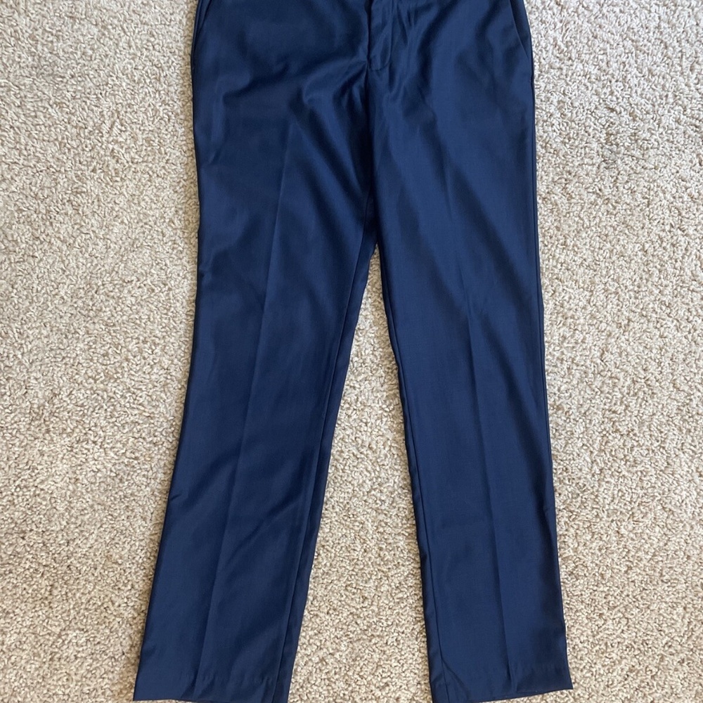 NWOT ALBERTO CARDINALI 34 X 34 MEN’S TAILORED FIT WRINKLE RESISTANT MD BLUE PANT